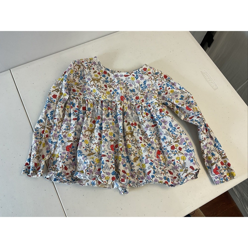 Rachel‎ Riley Girls' Dress Size 5Y colorful Floral long sleeve